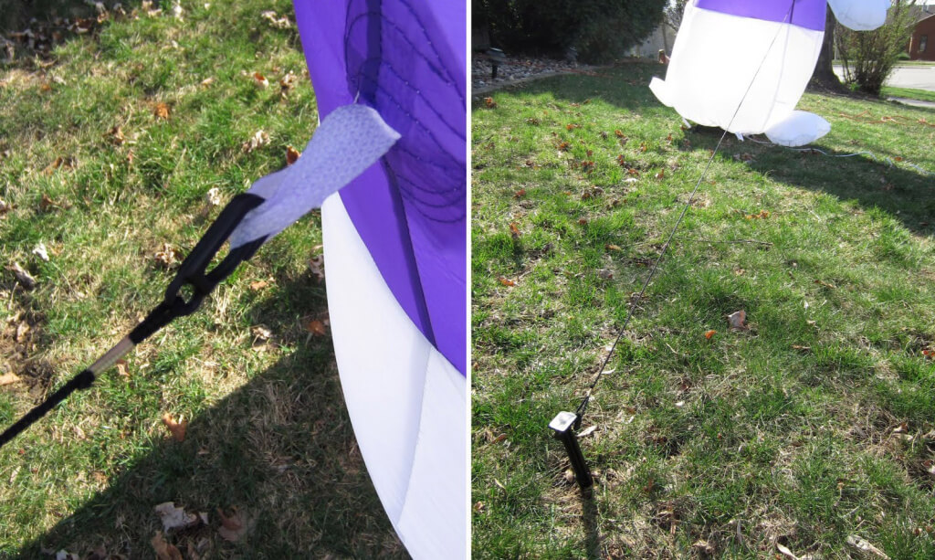yard inflatable tether